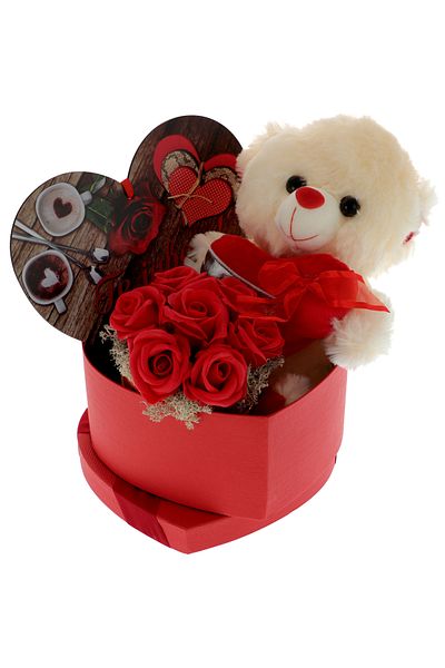GiftExpress Teddy bear gift set with I love you arrangement