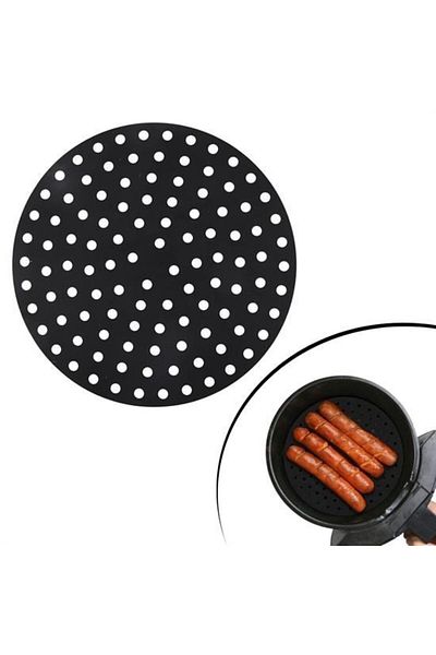 Nexora BUFFER® Colorful Heat Resistant Washable Silicone Oven And Airfryer Round Baking Mat 20 Cm