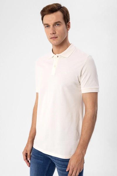 SÜVARİ Süvari Slim Fit Cotton Non-Shrink Fabric Polo Neck T-Shirt