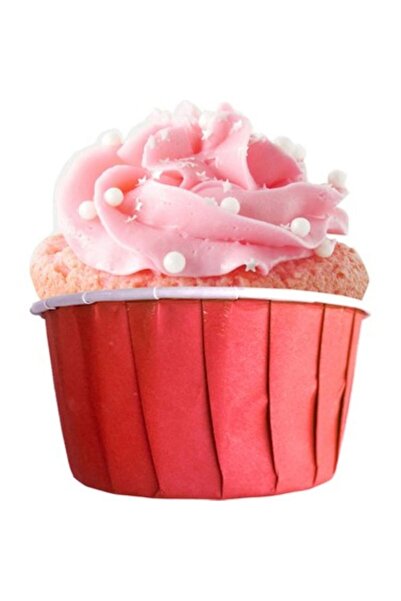 Ege Pastacılık Kırmızı Muffin cupcake Kek Kalıbı 25 li