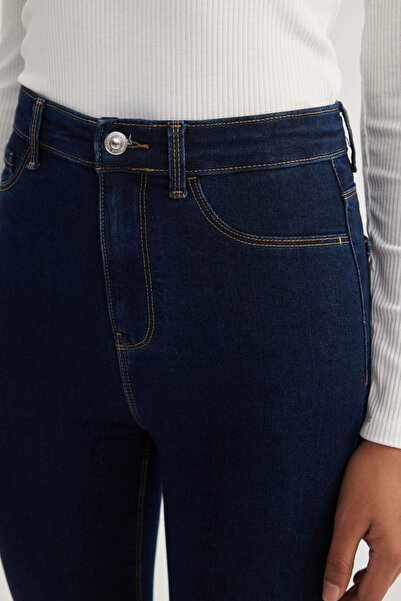 DeFacto Jegging Pantaloni de damă albastru închis B7498AX/NM34