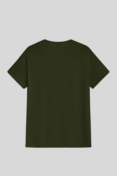 GENIUS STORE تي شيرت رجالي ذو مقاس قياسي تي شيرت أساسي برقبة دائرية BASIC-MANLESS1