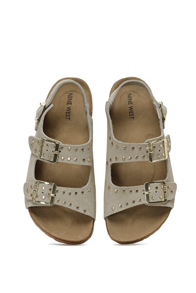 Nine West Rıla2 3Fx Sand Color Women's Thick Sole Sandals