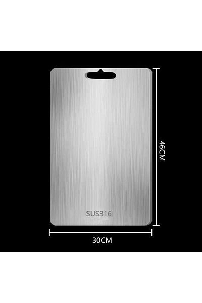 Choice 46x30cm Thickened Stainless Steel Cutting Board Antibacterial and Mildew-proof Household Cutting Boa