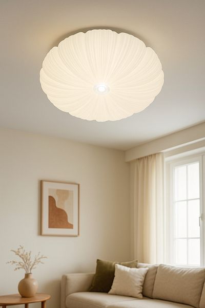 Lambadar Ares Model Special Design 52 cm Large Size Modern 3 Colors (White-Daylight-Yellow) Plafonier Led Chandelier