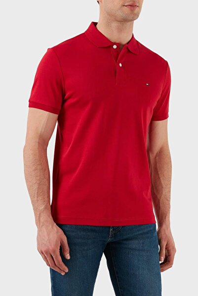 Tommy Hilfiger 100% Cotton Regular Fit Buttoned Polo Neck t Shirt Men Polo Neck t Shirt Mw0Mw39994