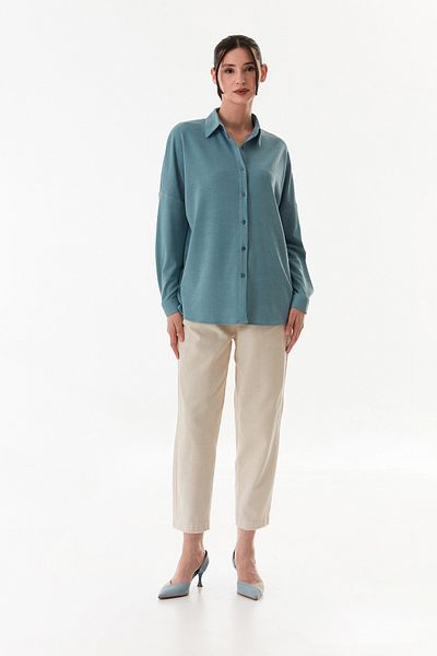 Fulla Moda Cămașă de bază jacquard oversize