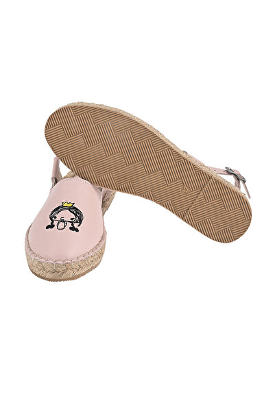 NOOSY Genuine Leather Embroidered Women's Espadrille - Handmade