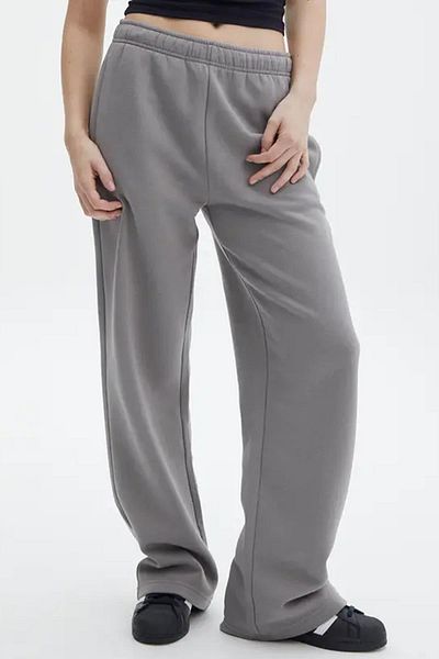 Madmext Geräucherte Basic-Jogginghose mit weitem Bein MG1916