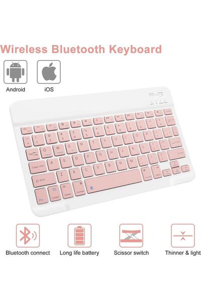 UnDePlus Samsung Galaxy Tab S10 Lite Fe/S10/S9 Fe/S9 Compatible Case Compatible Case with Wireless Keyboard Mobax Turkish