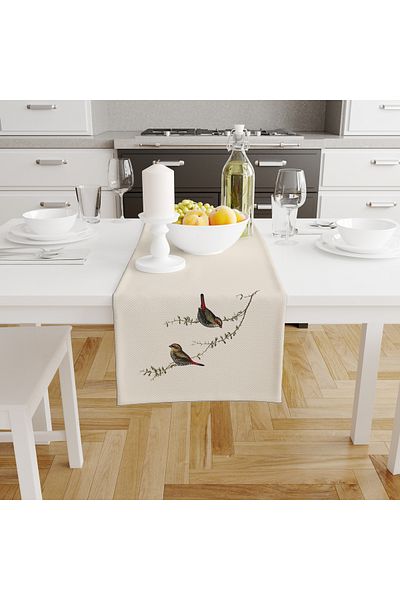Filamente Digital Printed Runner - Bird Pattern - 140X40 cm