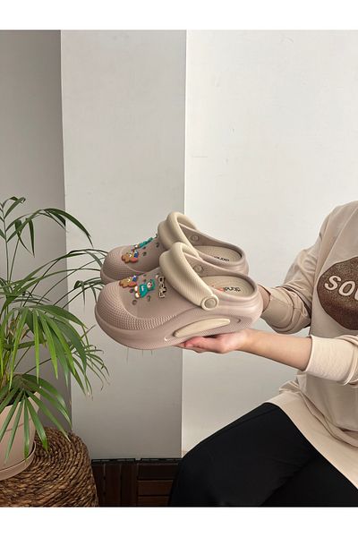 Behtah Kundura Closed Front High Sole Slippers Garden Doctor Nurse Daily Slippers (Choose One Size Larger!)