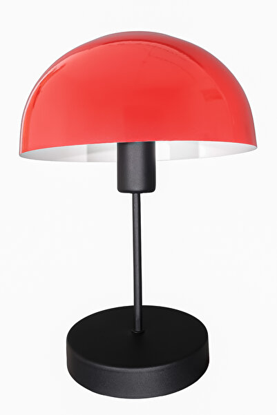 Fer Avize Venetian Mushroom Metal Hat Lampshade Modern Design Wired Table Lamp Night Light