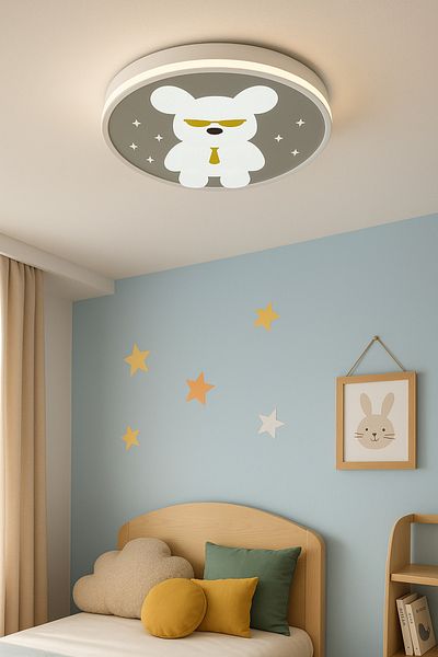 Lambadar Cypher Model Special Design 52 cm Large Size Modern 3 Colors (White-Daylight-Yellow) Plafonier Led Chandelier