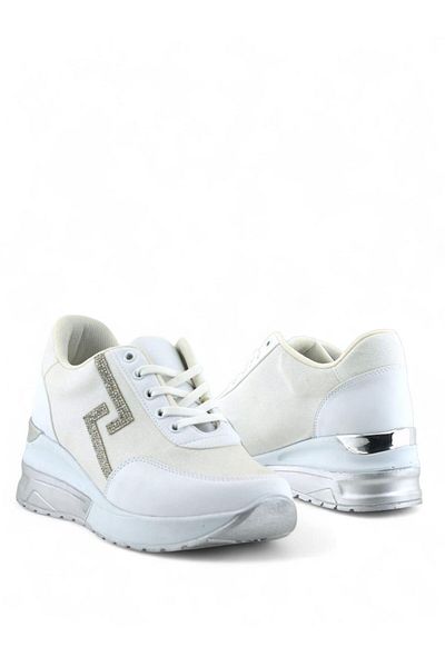 Tomato Bags Women's High Light Polyurethane Sole Glitter Detailed Casual Sneakers