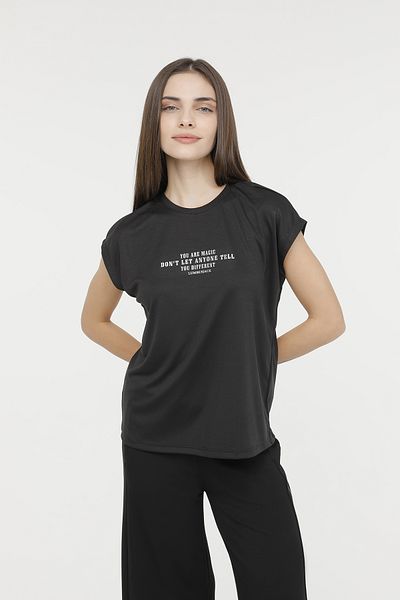 lumberjack T-shirt WL HAILEY 11GF18 4FX Siyah Kadın Kısa Kol