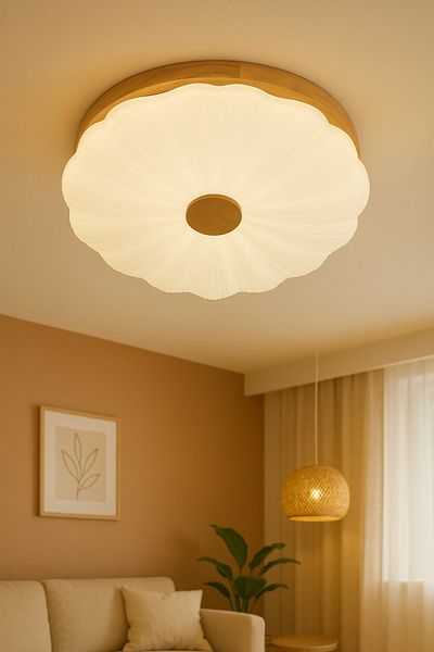Lambadar Girakon Model Special Design 52 cm Large Size Modern 3 Colors (White-Daylight-Yellow) Plafonier Led Chandelier