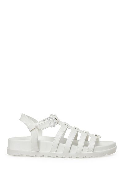 Nine West LUCLA 3FX Weiße Damen-Sandalen mit dicker Sohle