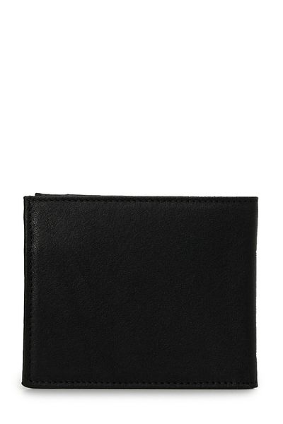 lumberjack Schwarzes Herren Leder Voll Czdn 4 Pr Brieftasche