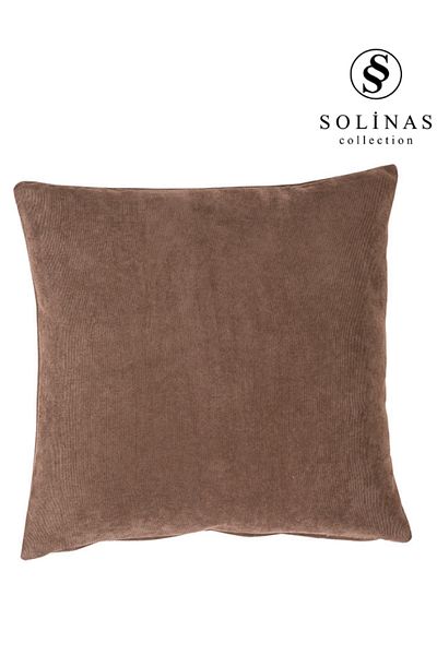 Solinas Collection Калъфка за възглавница Dalya с плат с пчелна пита - кафява