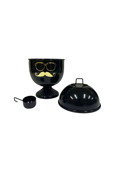 DECOOR MALL Metal Kapaklı Ve Ölçekli Deterjan Kutusu 2lt Kapasiteli litre Deterjanlık