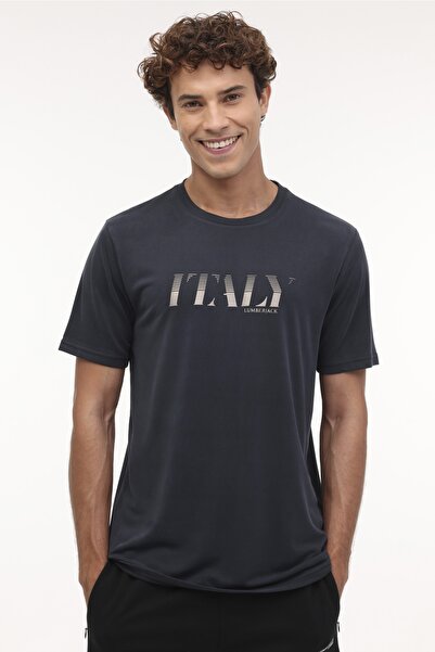 lumberjack Tricou cu mânecă scurtă pentru bărbați ML ZEYN 11ITL511 4PR BLACK