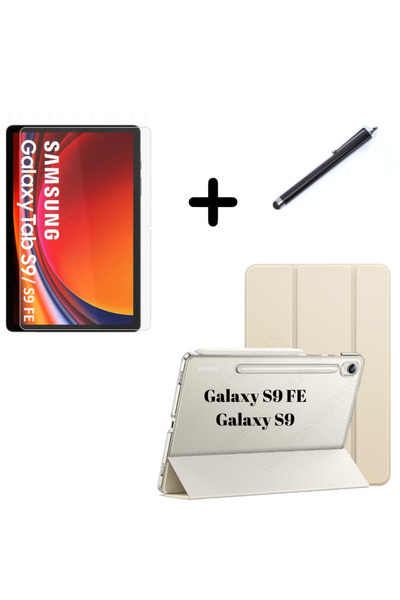 UnDePlus Galaxy Tab S10 Lite S10 FE S9 FE S9 11inç Uyumlu Kılıf SET PU Deri S...