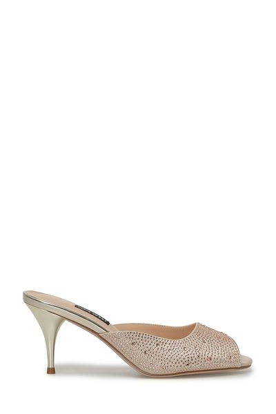 Nine West DONNELA 4FX Champagne - شبشب نسائي بكعب عالٍ