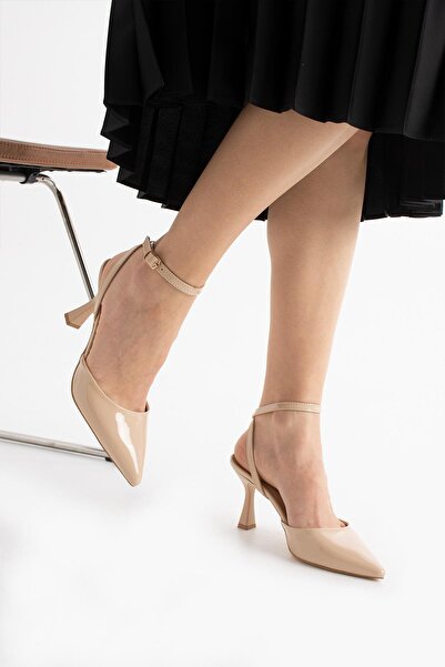 Tomato Bags Women's Thin Goblet Top Back Cross Straps Closed Toe Evening Dress Shoes