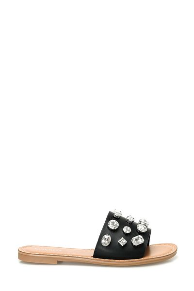 Nine West Merma 4fx Schwarze flache Damenhausschuhe