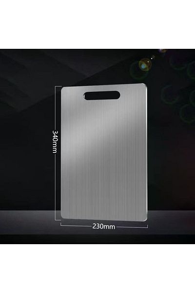 Choice 34x23cm Thickened Stainless Steel Cutting Board Antibacterial and Mildew-proof Household Cutting Boa