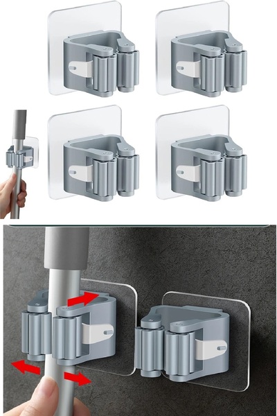 ForWhat Suport pentru mâner pentru perie tip fluture cu 4 compartimente Organ...