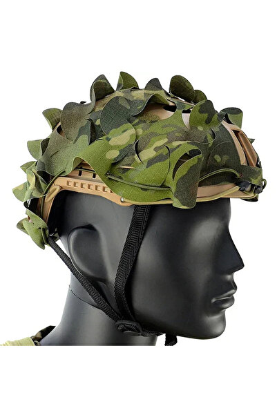 Choice MCTP 3D Camo FAST Helmet Cover Protector Laser Cut Leaf Shape Helmet C...