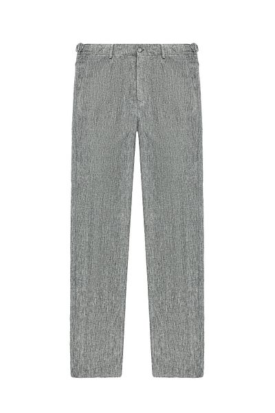 Abdullah Kiğılı Slim Fit Slim Fit Linen Buckle Classic Fabric Trousers