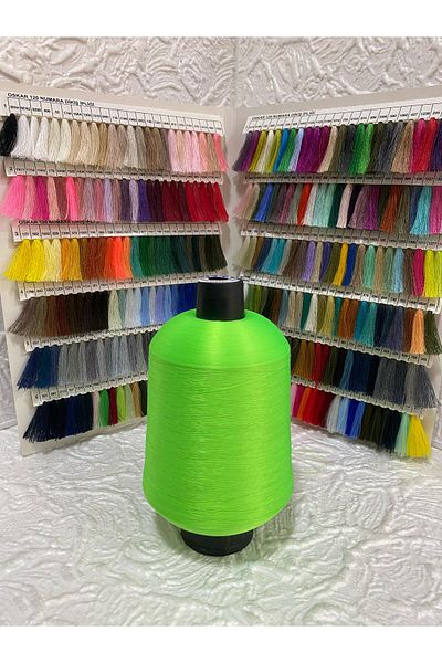 Oskar Overlock Thread (Muz Ip) 500Gr (Phosphor Green)