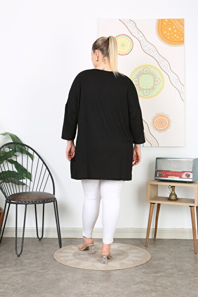 XL Modam Women's Digital Printed Truvacar Sleeve Large Size Tunic