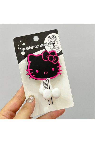 Choice 1 Cartoon Hello Kitty Child Toothbrush Holder Anime Sanrio Multipurpose Wall Mounted Shelf Family K.