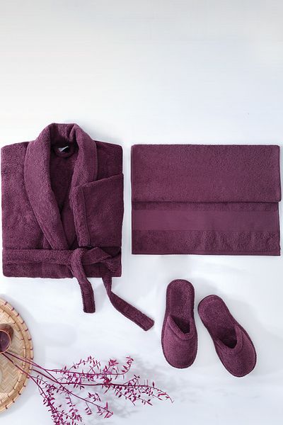Yataş Essentials 3-Piece Bathroom Set |   Slippers (39-41) - Fuchsia