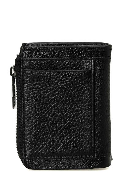 lumberjack Шкіряний застібний гаманець 4PR чорний чоловічий