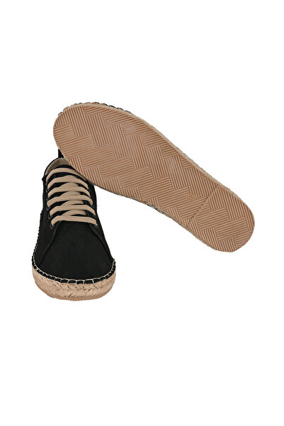 NOOSY Genuine Leather and Linen Women's Handmade Espadrilles