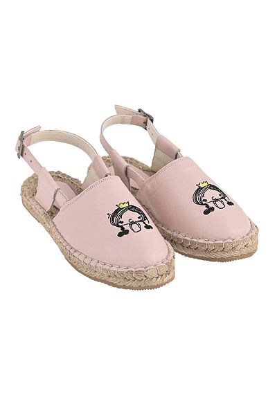 NOOSY Espadrile de damă brodate din piele naturală - lucrate manual