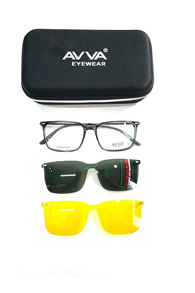 Avva 9358 C3 Polarized & Anti-Far Clip-On Men's Sunglasses