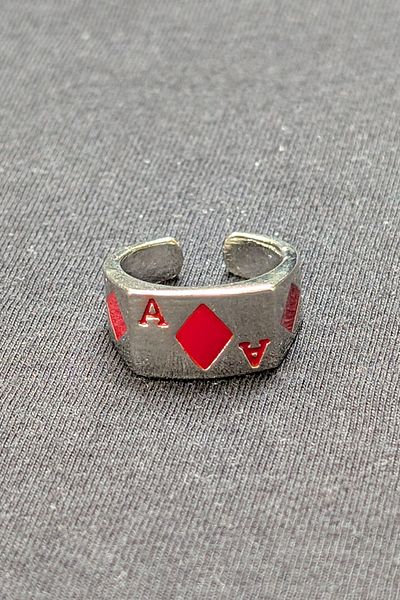 cheetah quality Poker Design Vip a Grade Tarnish Resistant Adjustable Men Ring