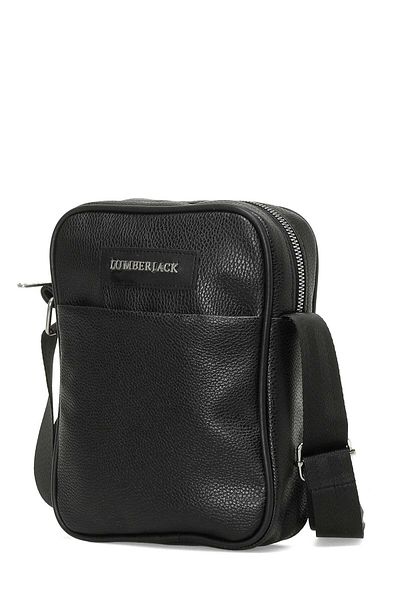 lumberjack Ανδρική τσάντα χιαστί CASUAL LEATHER CPRZ 4PR Μαύρη