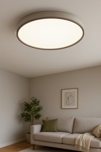 Lambadar Kronos Model Special Design 42 cm Large Size Modern 3 Colors (White-Daylight-Yellow) Plafonier Led Chandelier