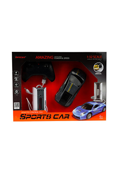 MEGA Şarj İstasyonlu Uzaktan Kumandalı Spor Gri Araba