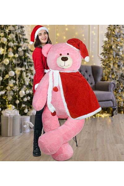 Özgüner Oyuncak 160 Cm Santa Claus Cloaked Teddy Bear New Year, Christmas Gift