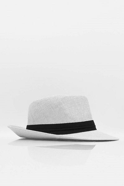 Külah Men's Straw Cowboy Hat - White, Trilby