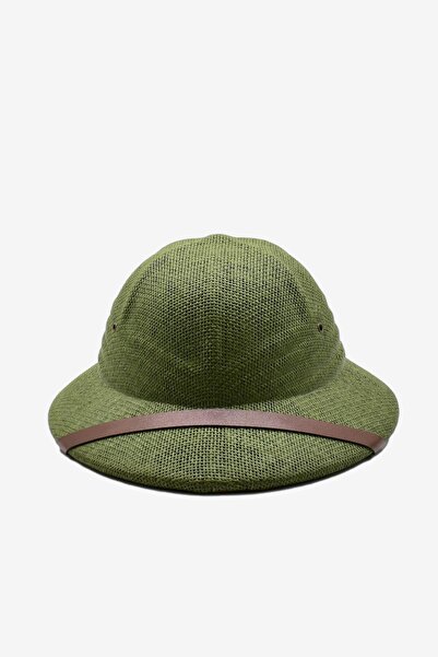 Külah قبعة استكشاف سفاري كاكي من القش الطبيعي للرجال