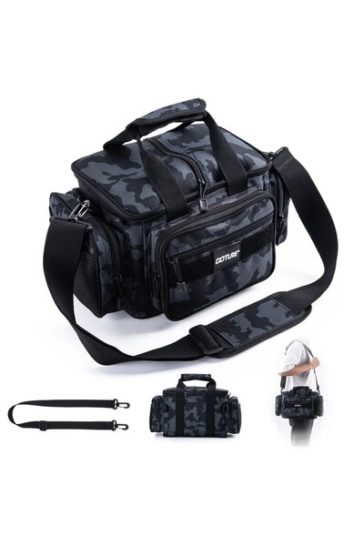 Choice Camouflage B Goture Fishing Tackle Bags 38*23*19cm Shoulder Bag High C...